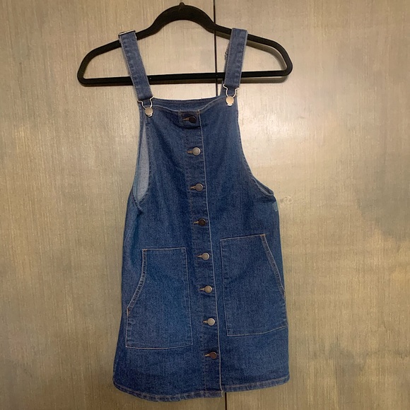 SO Denim - So Dark Wash Overall Skirt XS